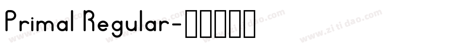 Primal Regular字体转换